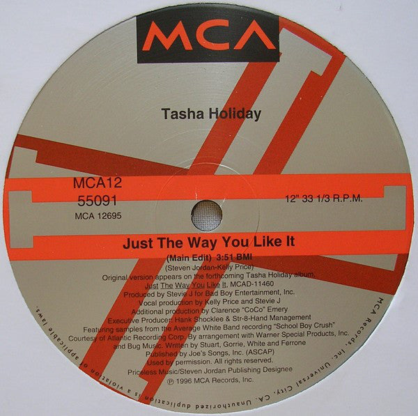 Tasha Holiday : Just The Way You Like It (12", Single)
