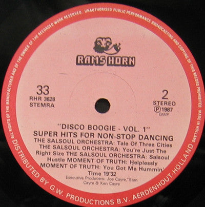Various : Disco Boogie Vol. 1 (LP, Comp, Mixed)