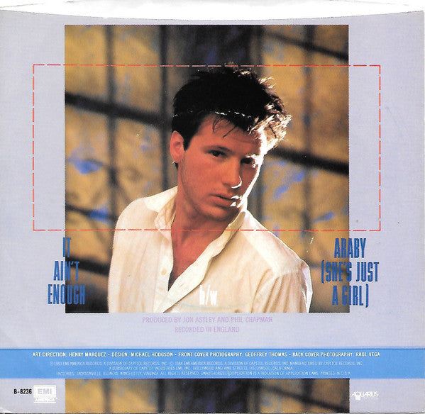 Corey Hart : It Ain't Enough (7", Jac)