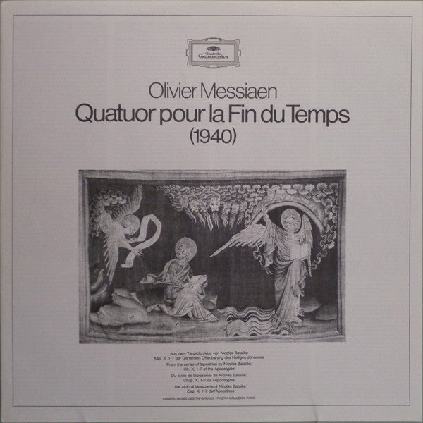 Olivier Messiaen : Quatuor Pour La Fin Du Temps (LP, Album)