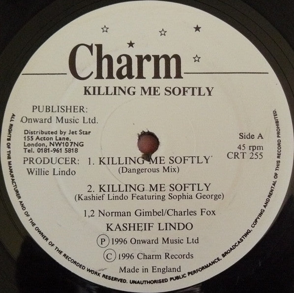 Kashief Lindo : Killing Me Softly (12")