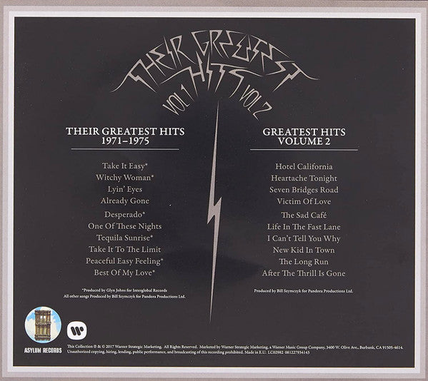 Eagles : Their Greatest Hits Volumes 1 & 2 (2xCD, Comp, RM)