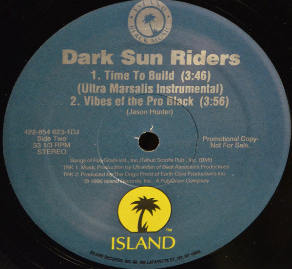 Dark Sun Riders : Time To Build (12", Promo)