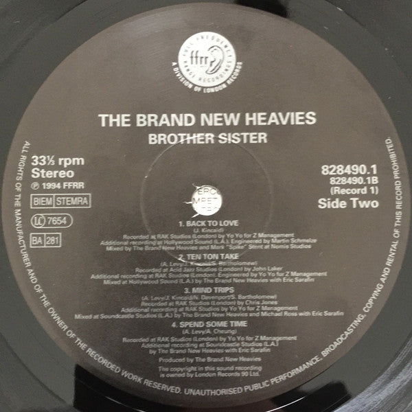 The Brand New Heavies : Brother Sister (2xLP, Album)