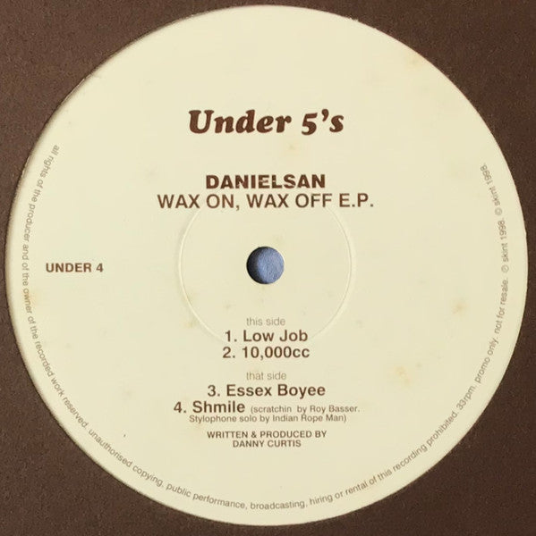 Danielsan : Wax On, Wax Off E.P. (12", EP, Promo)