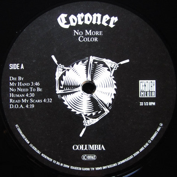 Coroner : No More Color (LP, Album, RE, RM)