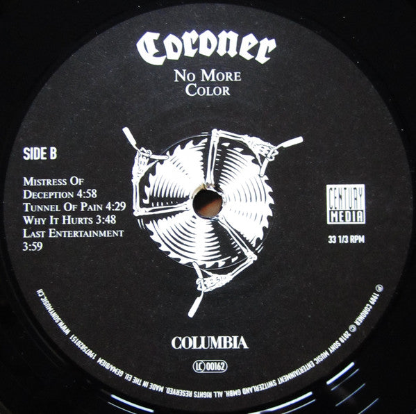 Coroner : No More Color (LP, Album, RE, RM)