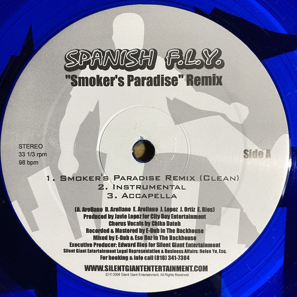 Spanish F.L.Y. : Smoker's Paradise (12", Single, Cle)
