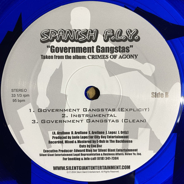 Spanish F.L.Y. : Smoker's Paradise (12", Single, Cle)