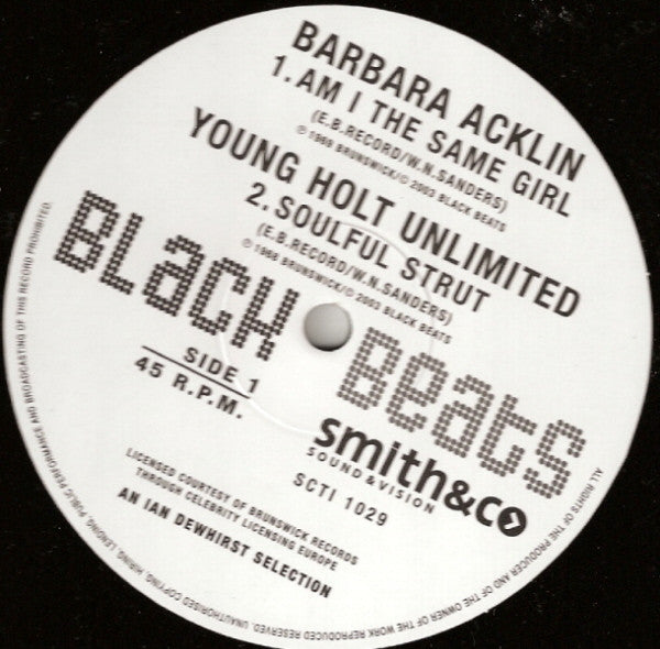 Barbara Acklin / Young Holt Unlimited / Shirley & Company : Am I The Same Girl / Soulful Strut / Shame,Shame,Shame (12")