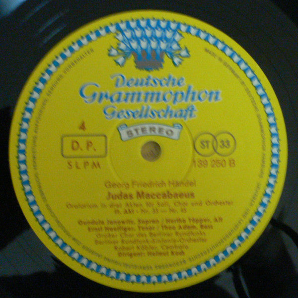 Georg Friedrich Händel - Gundula Janowitz, Hertha Töpper, Ernst Haefliger, Peter Schreier, Theo Adam, Großer Chor Des Berliner Rundfunks Und Rundfunk-Sinfonieorchester Berlin, Helmut Koch : Judas Maccabaeus (3xLP + Box)