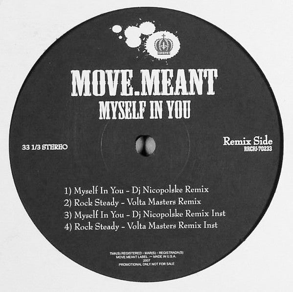 Move.Meant : Myself In You (12", Promo)