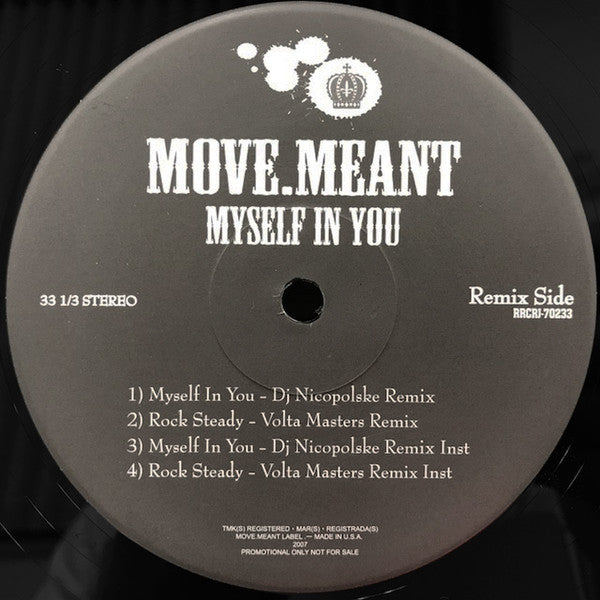 Move.Meant : Myself In You (12", Promo)