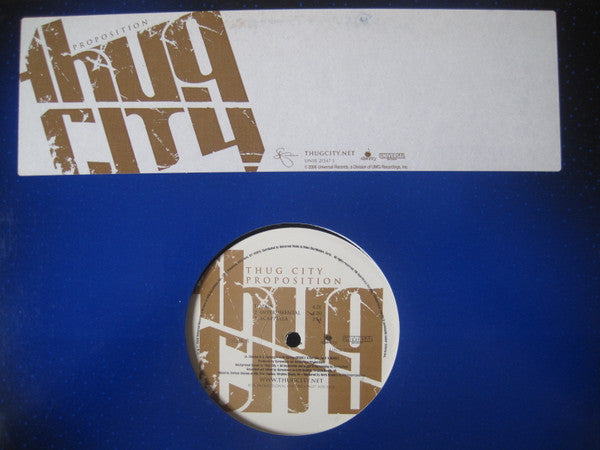 Thug City : Proposition (12", Promo)