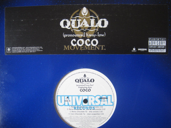 Qualo Feat. Ace : Coco (12", Promo)