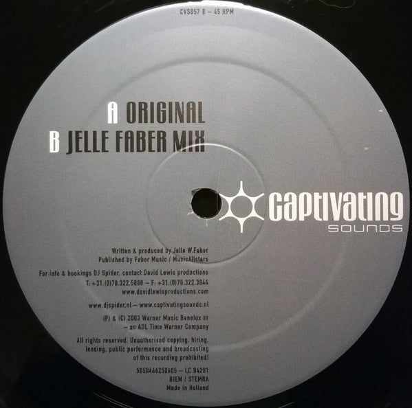 DJ Spider (2) : Stuck Inside (12")