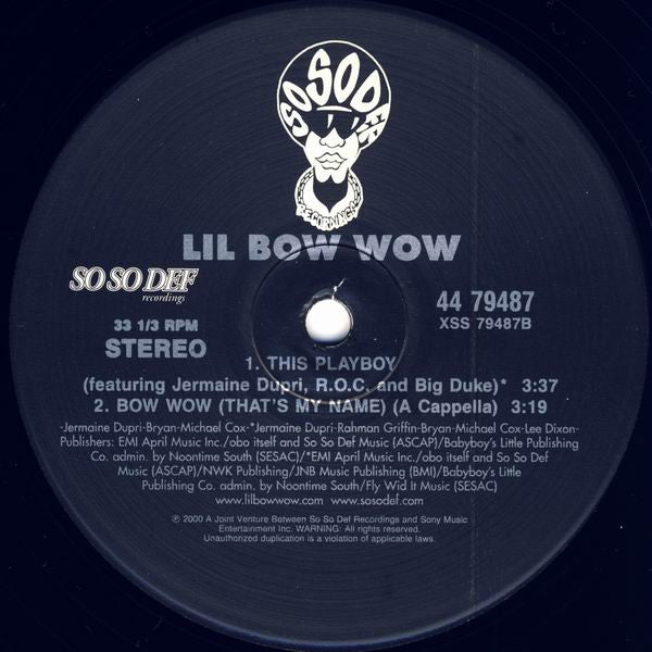 Lil' Bow Wow : Bow Wow (That's My Name) (12")