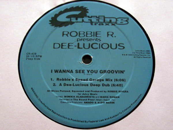 Robbie Rivera Presents Dee Lucious : I Wanna See You Groovin' (12")