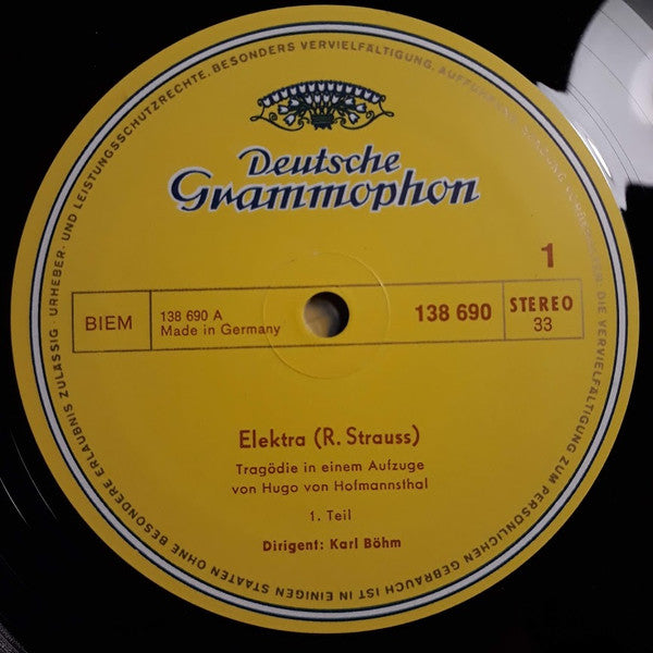Richard Strauss - Inge Borkh, Marianne Schech, Jean Madeira, Dietrich Fischer-Dieskau, Staatskapelle Dresden, Karl Böhm : Elektra (2xLP + Box, RE)