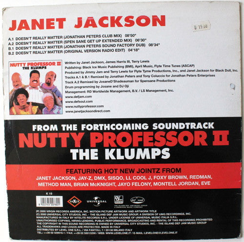 Janet Jackson : Doesn't Really Matter (12")
