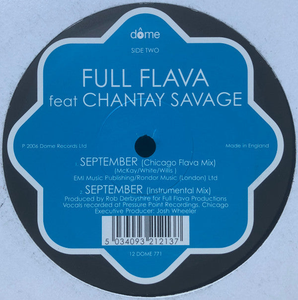 Full Flava Feat Chantay Savage : September (12")