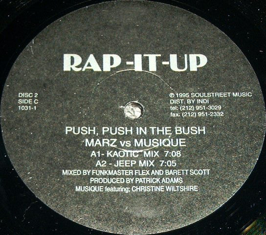 Marz (4) Vs Musique : Push, Push In The Bush (2x12", Maxi)