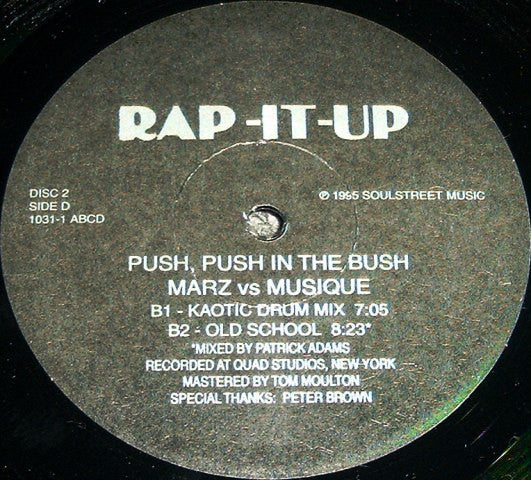 Marz (4) Vs Musique : Push, Push In The Bush (2x12", Maxi)