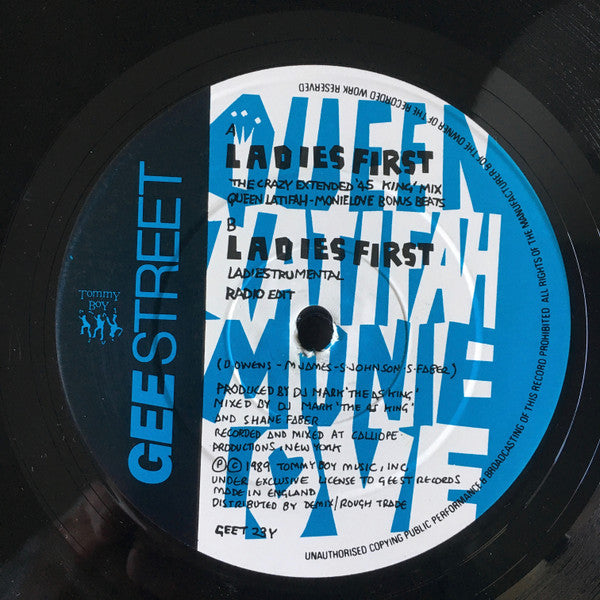 Queen Latifah & Monie Love : Ladies First (12")