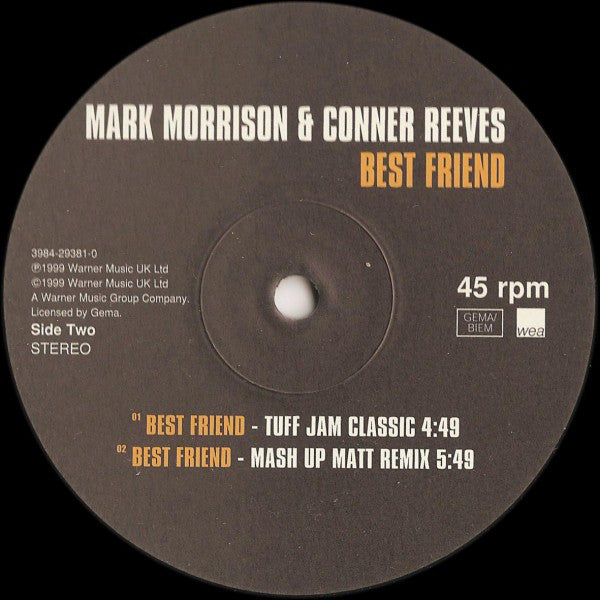 Mark Morrison & Conner Reeves : Best Friend (12")