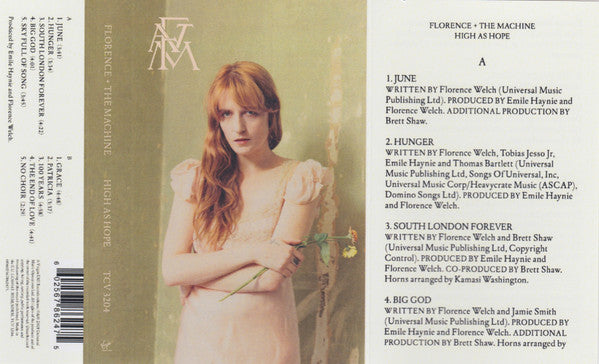 Florence And The Machine : High As Hope (Cass, Album, Ltd, Cle)
