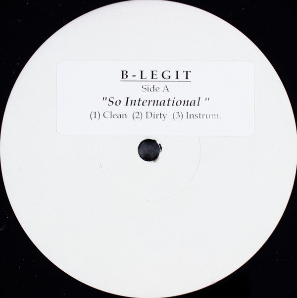 B-Legit : So International (12", W/Lbl)