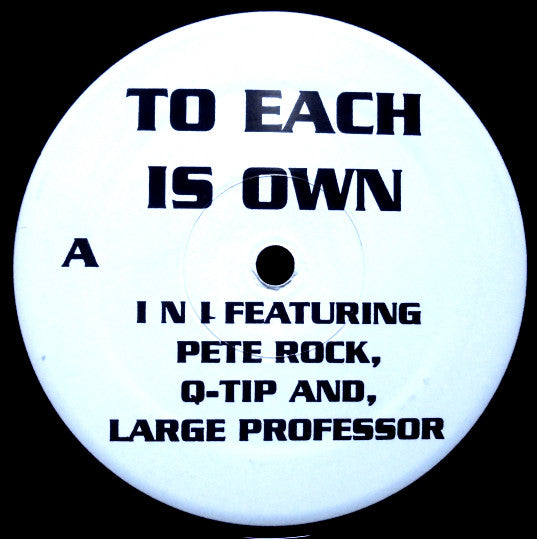 INI featuring Pete Rock : To Each His Own / Step Up (12", Unofficial)