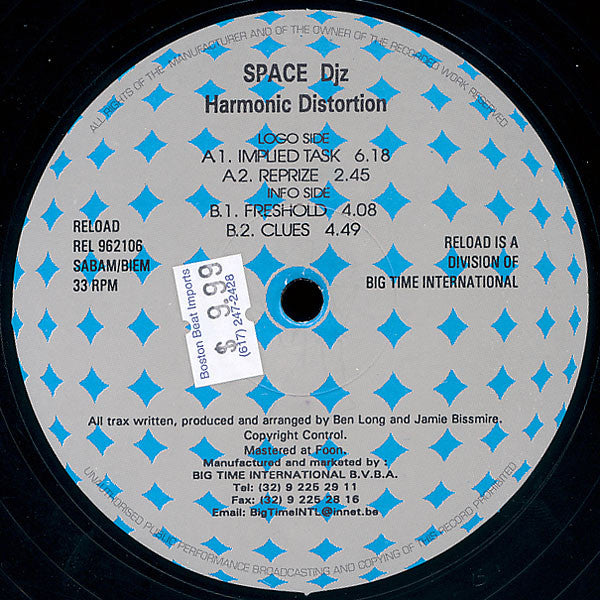 Space DJz : Harmonic Distortion (12")