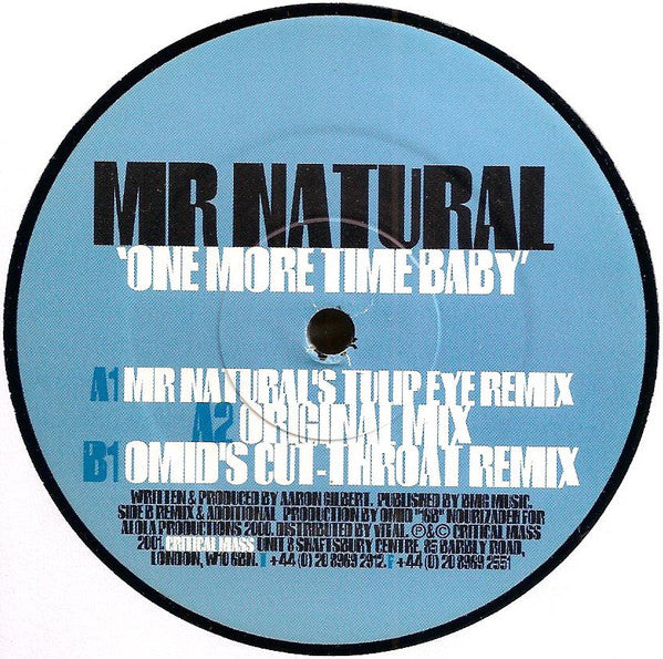 Mr. Natural : One More Time Baby (12", Single)