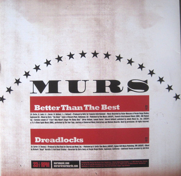Murs : Better Than The Best / Dreadlocks (12", Single, Promo)