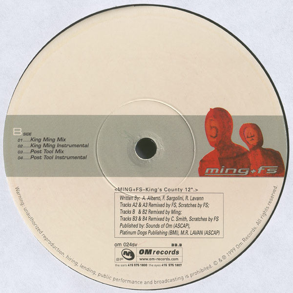 Ming & FS : King's County (12")