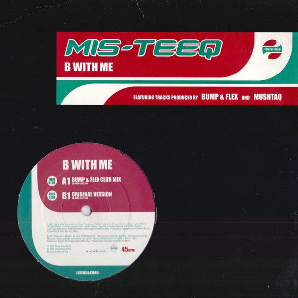 Mis-Teeq : B With Me (12", Promo)