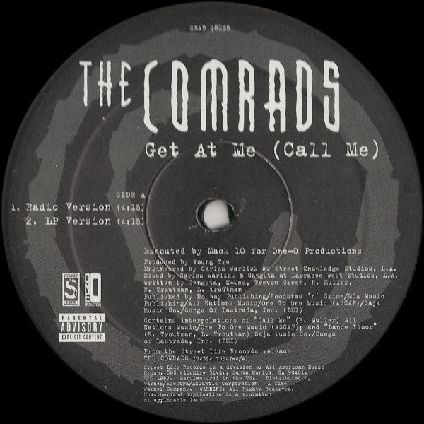 The Comrads : Get At Me (Call Me) (12")