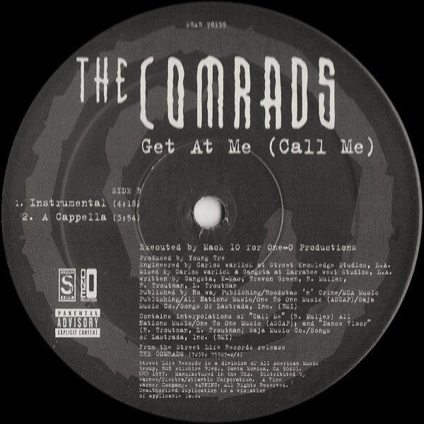 The Comrads : Get At Me (Call Me) (12")