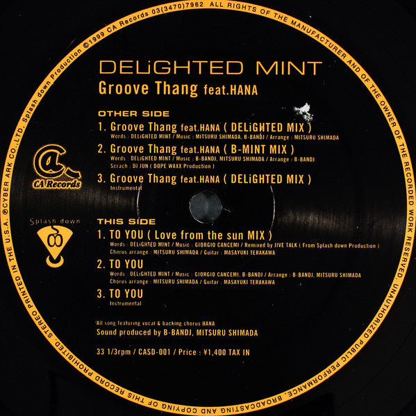 Delighted Mint : Groove Thang (12")