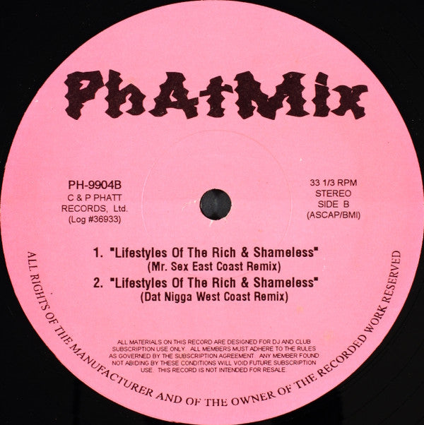 Various : Phat Mix (12", Comp, Unofficial)
