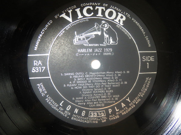 Henry "Red" Allen, King Oliver : Harlem Jazz '29 (LP, Comp)