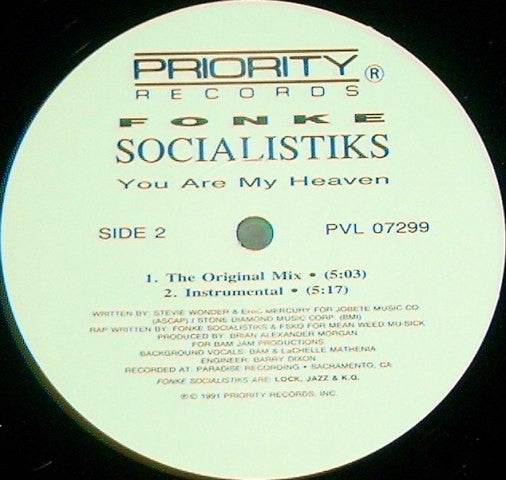 Fonke Socialistiks : You Are My Heaven (12")