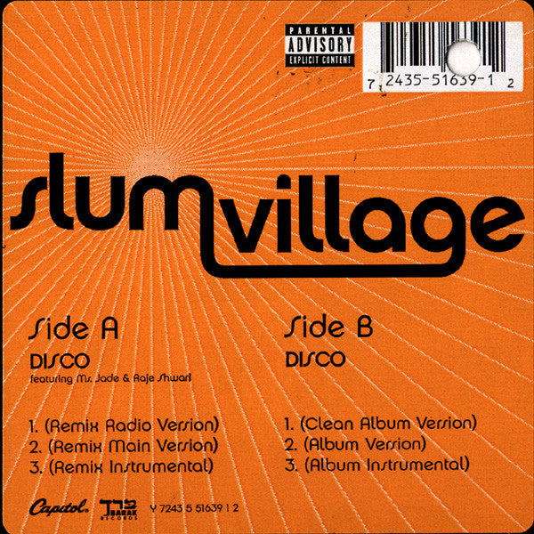Slum Village : Disco (12", Single)