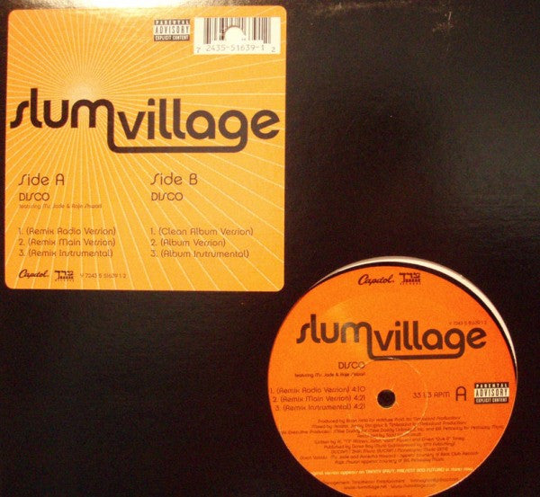 Slum Village : Disco (12", Single)