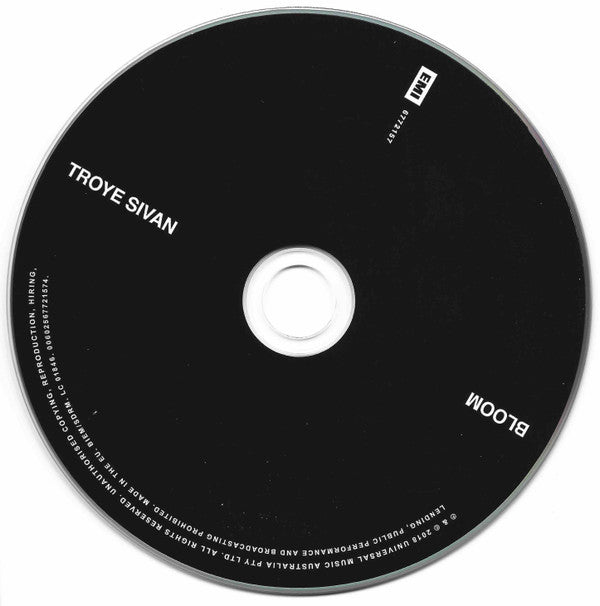 Troye Sivan : Bloom (CD, Album)