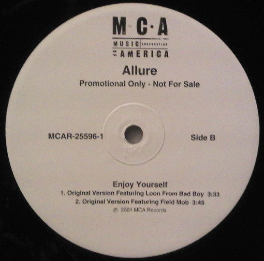 Allure (3) : Enjoy Yourself (Remixes) (2x12", Promo)