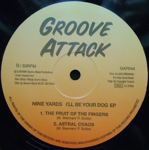 Nine Yards (3) : I'll Be Your Dog (12", EP)