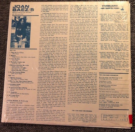 Joan Baez : 5 (LP, Album, Unofficial)