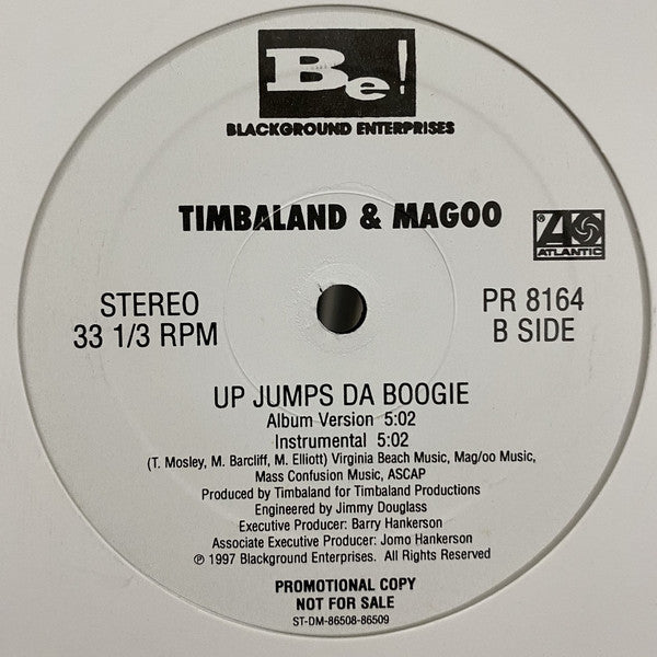 Timbaland & Magoo : Up Jumps Da Boogie (12", Promo)
